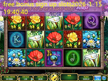 free bonus sign up slots