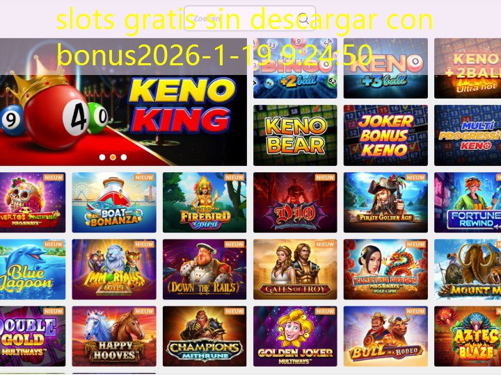 slots gratis sin descargar con bonus